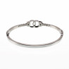 Handboei Bangle Dames - Stalen Zilver Kleur - Stijve Armband