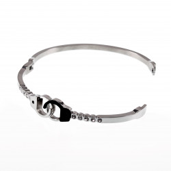 Handboei Bangle Dames - Stalen Zilver Kleur - Stijve Armband