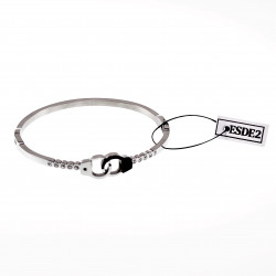 Handboei Bangle Dames - Stalen Zilver Kleur - Stijve Armband