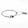 Handboei Bangle Dames - Stalen Zilver Kleur - Stijve Armband