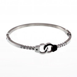 Handboei Bangle Dames - Stalen Zilver Kleur - Stijve Armband