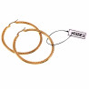 ∅45mm Oorringen Dames - Stalen Goud Kleur - Gestreepte Oorbellen
