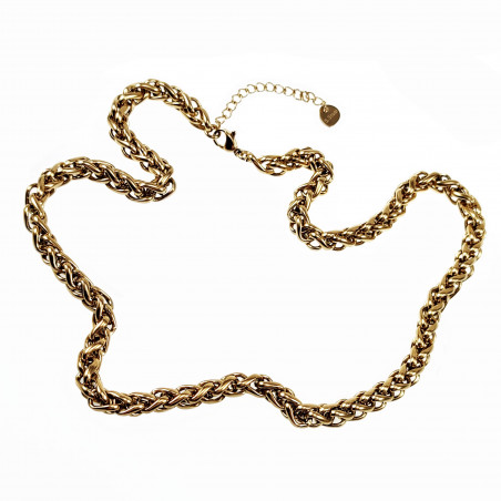 6mm Vossenstaart Ketting Dames Stalen Goud Kleur Schakelketting