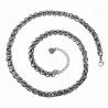 47cm x 6mm Vossenstaart Ketting Dames - Stalen Zilverkleur - Verstelbaar Schakelketting
