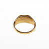 Smalle Zegelring Dames en Heren - Stalen Goud Kleur - Unisex Ring