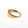 Smalle Zegelring Dames en Heren - Stalen Goud Kleur - Unisex Ring
