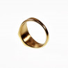 Smalle Zegelring Dames en Heren - Stalen Goud Kleur - Unisex Ring