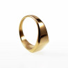 Smalle Zegelring Dames en Heren - Stalen Goud Kleur - Unisex Ring