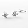 Kruisvormige Clip-on Oorbellen met Kristallen Plating Oorclips Dames