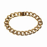 21cm x 13mm Cubaanse Armband Dames Heren - Gepolijste Stalen Goudkleur - Schakelarmband
