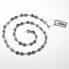 Halsketting Dames Oneindigheids Stalen Zilver Infinity Schakelketting