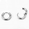 ∅10mm x 3mm Oorringen - Stalen Zilver Kleur - Ronde Oorbellen