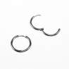 ∅16mm x 2,5mm Oorringen Unisex - Stalen Zilver Kleur - Ronde Oorbellen