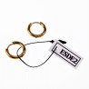 ∅10mm x 2,5mm Oorringen Unisex - Stalen Goud Kleur - Ronde Oorbellen