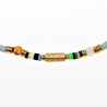 Polymeerklei Ketting Dames - Turquoise Halsketting - Verguld Stalen - Boho-Stijl Ketting