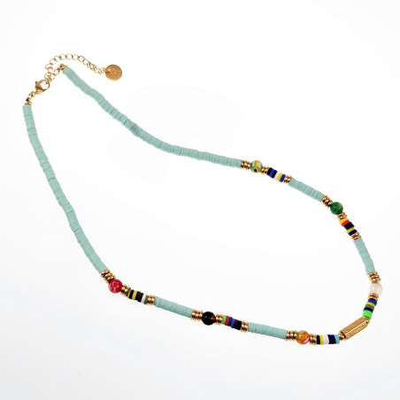 Polymeerklei Ketting Dames Turquoise Halsketting  Stalen Boho-Stijl