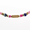 Polymeerklei Ketting Dames Roze Halsketting  Stalen Boho-Stijl