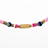 Polymeerklei Ketting Dames Roze Halsketting  Stalen Boho-Stijl