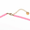 Polymeerklei Ketting Dames Roze Halsketting  Stalen Boho-Stijl