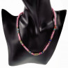 Polymeerklei Ketting Dames Roze Halsketting  Stalen Boho-Stijl