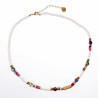 Polymeerklei Ketting Dames Witte Halsketting  Stalen Boho-Stijl