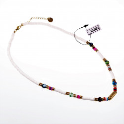 Polymeerklei Ketting Dames Witte Halsketting  Stalen Boho-Stijl