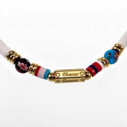 Polymeerklei Ketting Dames Witte Halsketting  Stalen Boho-Stijl
