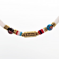 Polymeerklei Ketting Dames Witte Halsketting  Stalen Boho-Stijl