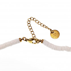 Polymeerklei Ketting Dames Witte Halsketting  Stalen Boho-Stijl