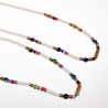 Polymeerklei Ketting Dames Witte Halsketting  Stalen Boho-Stijl