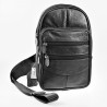 Vintage Crossbody Tas Dames en Heren - Zwart Leren - Rechterhand Zijtas - Vakantie Tasje