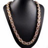 12mm Zware Heren Koningsketting - Stalen Goudkleur-Zilverkleur - Vierkant Schakelketting