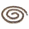 12mm Zware Heren Koningsketting - Stalen Goudkleur-Zilverkleur - Vierkant Schakelketting