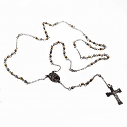 Rozenkrans Ketting Unisex - 316L Stalen Zilverkleur-Goudkleur