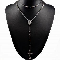 Rozenkrans Ketting Unisex - 316L Stalen Zilverkleur-Goudkleur