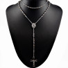 Rozenkrans Ketting Unisex - 316L Stalen Zilverkleur-Goudkleur