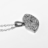 Sieraden Set - Lip Halsketting - Stalen Zilverkleur - Ketting met Hanger Dames