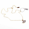 Sieraden Set - Lip Halsketting - Stalen Goudkleur - Ketting met Hanger Dames