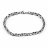 5mm Vierkant Koningsarmband Heren - Stalen Zilverkleur - Schakelarmband