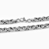 5mm Vierkant Koningsarmband Heren - Stalen Zilverkleur - Schakelarmband