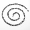 7mm Koningsketting Heren - Stalen Zilverkleur - Vierkant Schakelketting