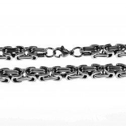 7mm Koningsketting Heren - Stalen Zilverkleur - Vierkant Schakelketting