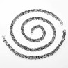 7mm Vierkant Koningsarmband Heren Stalen Zilver Kleur Schakelketting