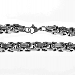 7mm Vierkant Koningsarmband Heren Stalen Zilver Kleur Schakelketting