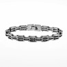 Armband Heren - Stalen Mat Zilverkleur - Biker armband -Schakelarmband - 316L Roestvrij Staal