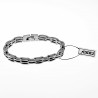 Armband Heren - Stalen Mat Zilverkleur - Biker armband -Schakelarmband - 316L Roestvrij Staal