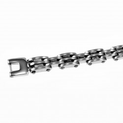 Armband Heren - Stalen Mat Zilverkleur - Biker armband -Schakelarmband - 316L Roestvrij Staal