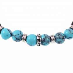 Natuursteen Kralen Armband Turquoise Magnesite Onxy Armband Unisex