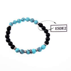 Natuursteen Kralen Armband Turquoise Magnesite Onxy Armband Unisex