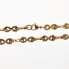 55cm x 6mm Halsketting Dames - Oneindigheids Ketting - Stalen Goud Kleur - Infinity Schakelketting